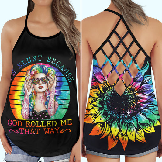 Hippie Girl Peaceful Soul Color Hollow Tank Top For Yoga Workouts And Festival Wear