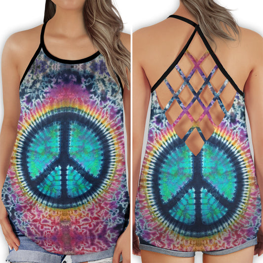 Hippie Soul Colorful Good Day Hollow Tank Top For Yoga Workouts And Festival Wear