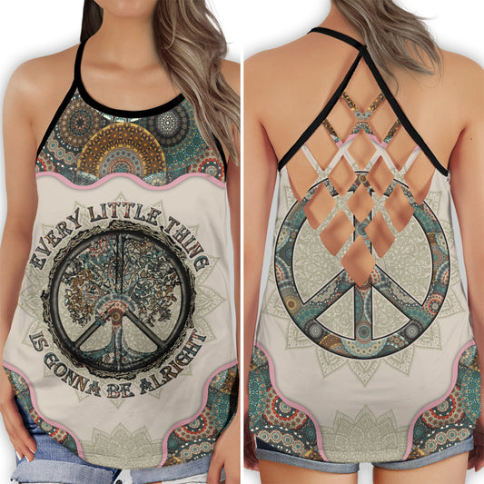 Hippie Soul Lover Hollow Tank Top For Yoga Workouts And Festival Wear