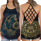 Hippie Moon Sun Peaceful Soul Hollow Tank Top For Yoga Workouts And Festival Wear