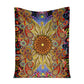 Hippie Soul Floral Beautiful Flannel Blanket For Cozy Bedroom Sofa Decor