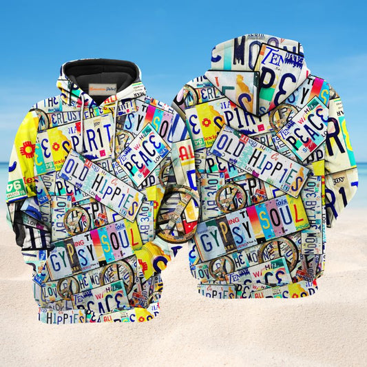 Hippie Spirit Peace Hoodie For Colorful Outings Music Events And Everyday Style