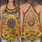 Hippie Sunflower Summer Hollow Tank Top For Yoga Practice And Summer Outings