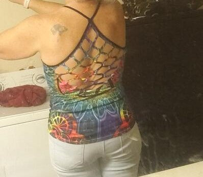 Hippie Rainbow Summer Hollow Tank Top For Yoga Workouts And Festival Wear