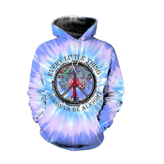 Hippie Tree Hoodie For Colorful Outings Music Events And Everyday Style