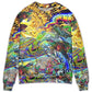 Hippie Turtle Colorful Peace Sweater For Psychedelic Art Fans Outdoor Events And Distinctive Gifts