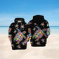 Hippie Turtle Love Ocean Hoodie For Ocean Themed Events Holidays And Gift Ideas
