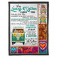 Hippie You Will Always Be My Loving Mother Flannel Blanket For Cozy Bedroom Sofa Decor