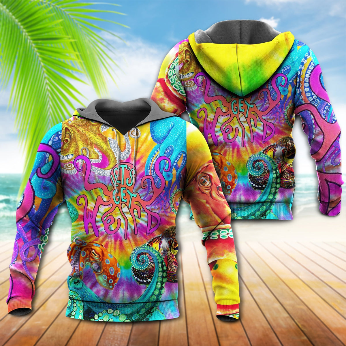 Hippie Octopus Peace Life Hoodie For Beach Lovers Outdoor Activities And Thoughtful Gifts