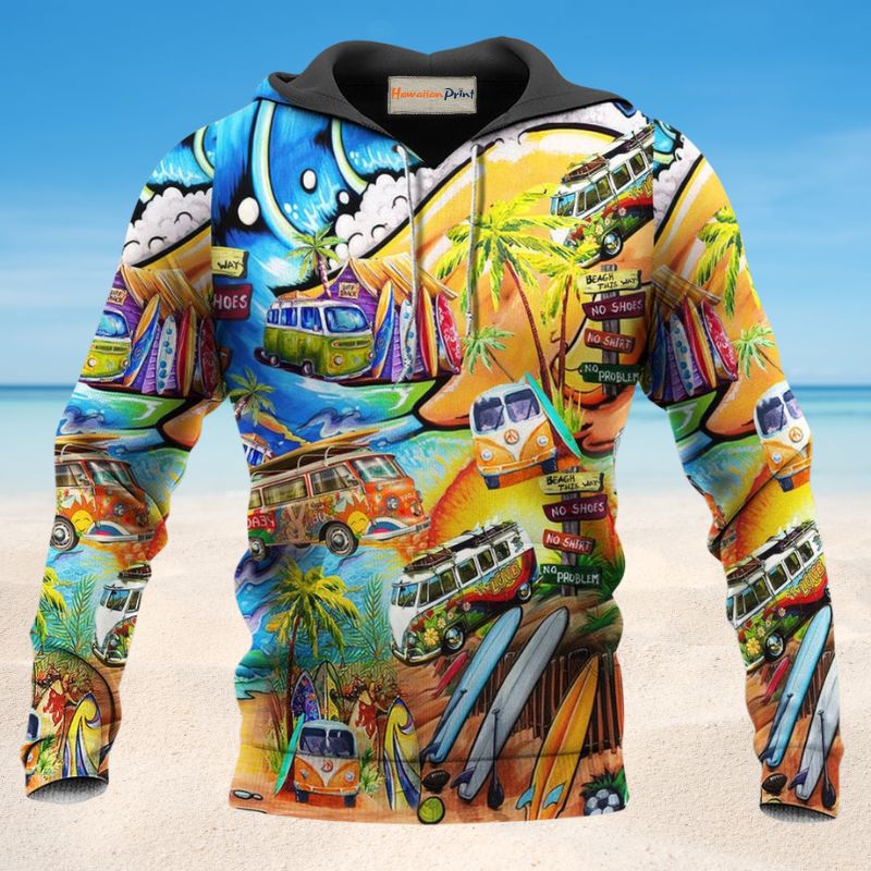Hippie Peace Bus Painting Hoodie For Bohemian Streetwear Festivals Travel And Everyday Comfort