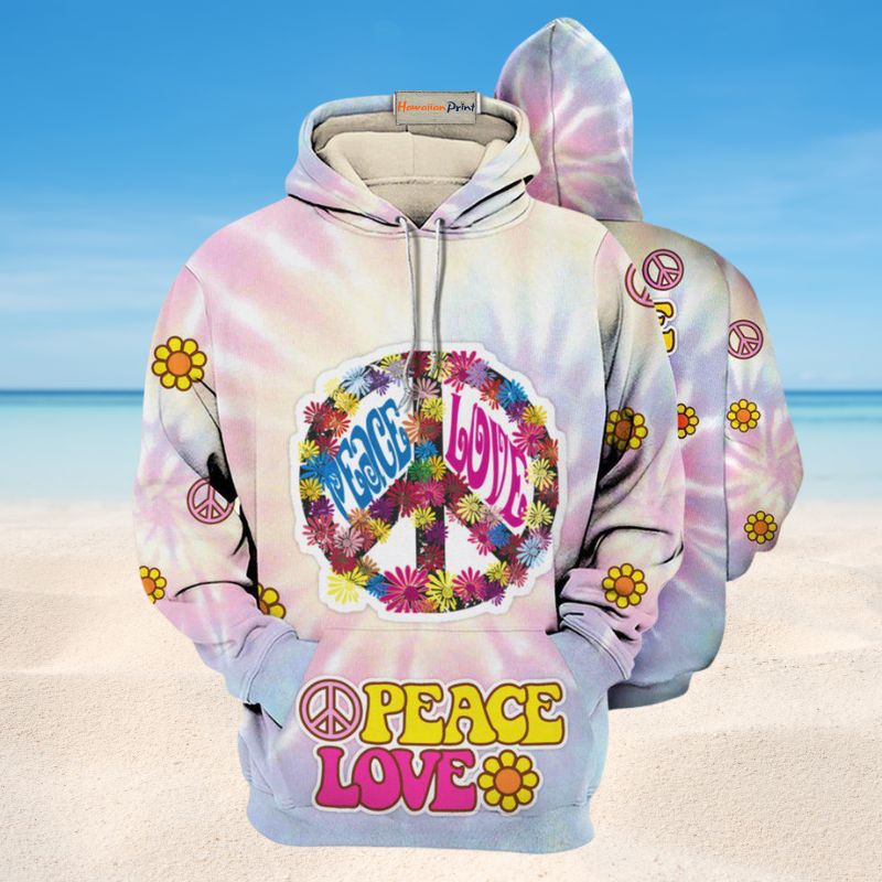 Hippie Classic Peace Life Hoodie For Boho Enthusiasts Seasonal Trips And Thoughtful Gifts