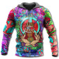 Hippie Colorful Peace Life Hoodie For Peace Inspired Outfits Casual Events And Thoughtful Gifting