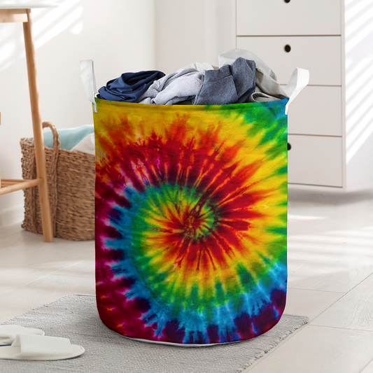 Hippie Tie Laundry Basket For Bathroom Bedroom Storage