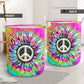 Hippie Flower Color Laundry Basket For Room Home Organizer