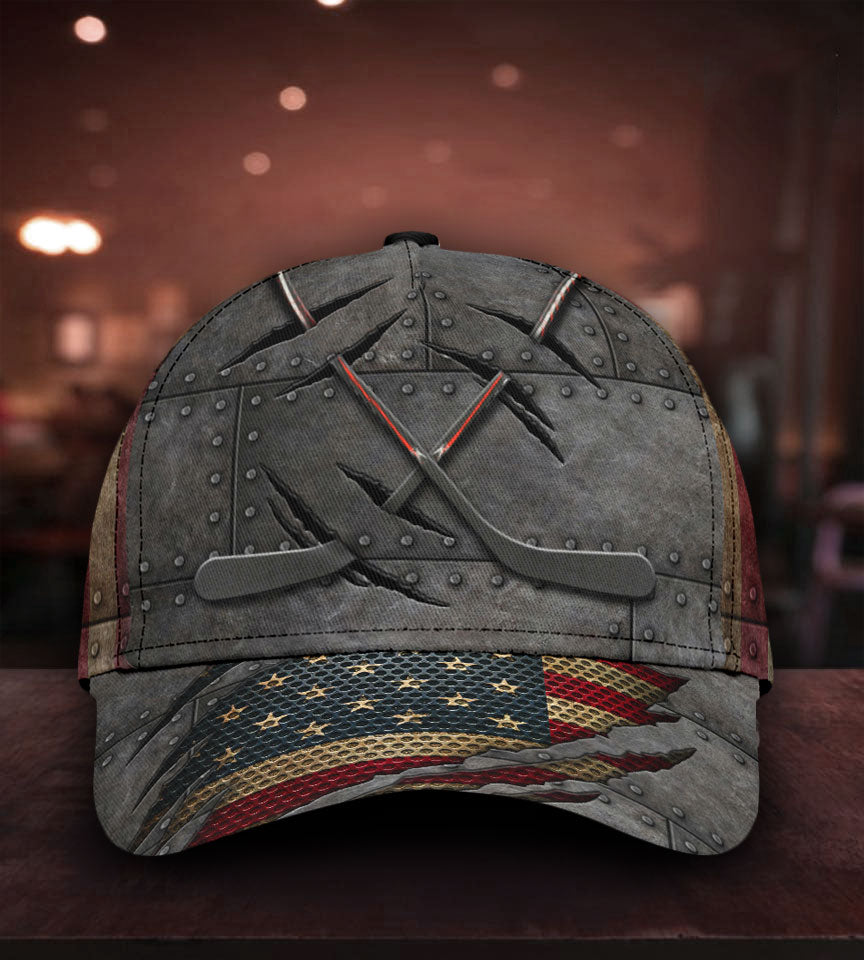 Hockey America Gray Classic Cap For Comfortable Casual Wear Holidays And Outdoor Trips