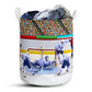 Hockey Battle Laundry Basket For Bathroom Bedroom Storage