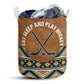 Hockey Suede Pattern Style Laundry Basket For Bathroom Bedroom Storage