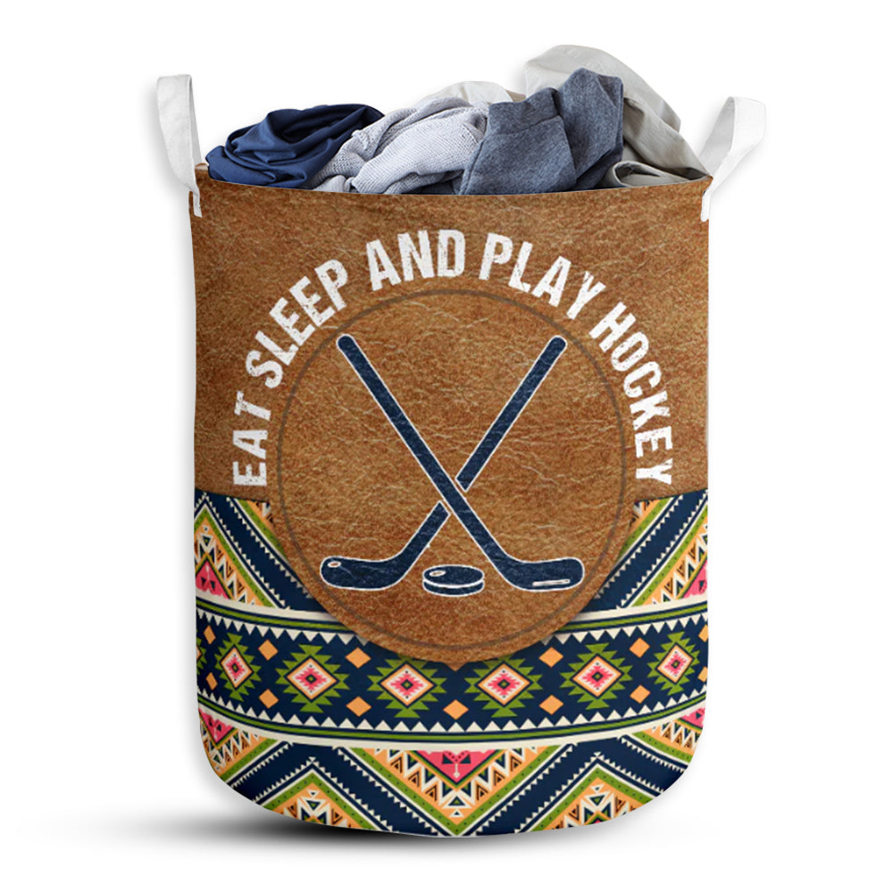 Hockey Suede Pattern Style Laundry Basket For Bathroom Bedroom Storage