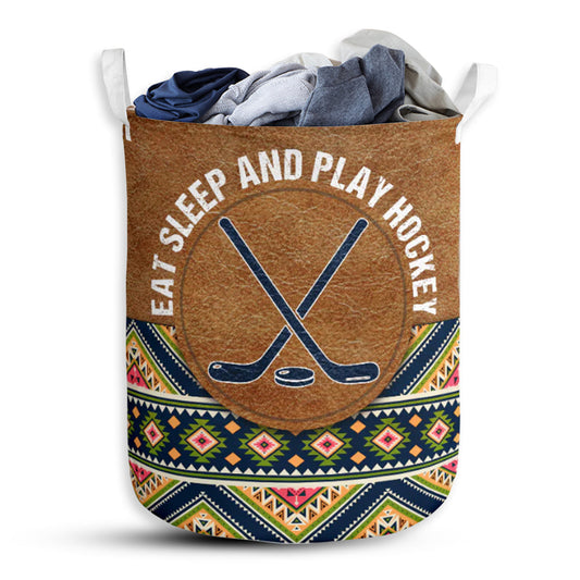 Hockey Suede Pattern Style Laundry Basket For Bathroom Bedroom Storage