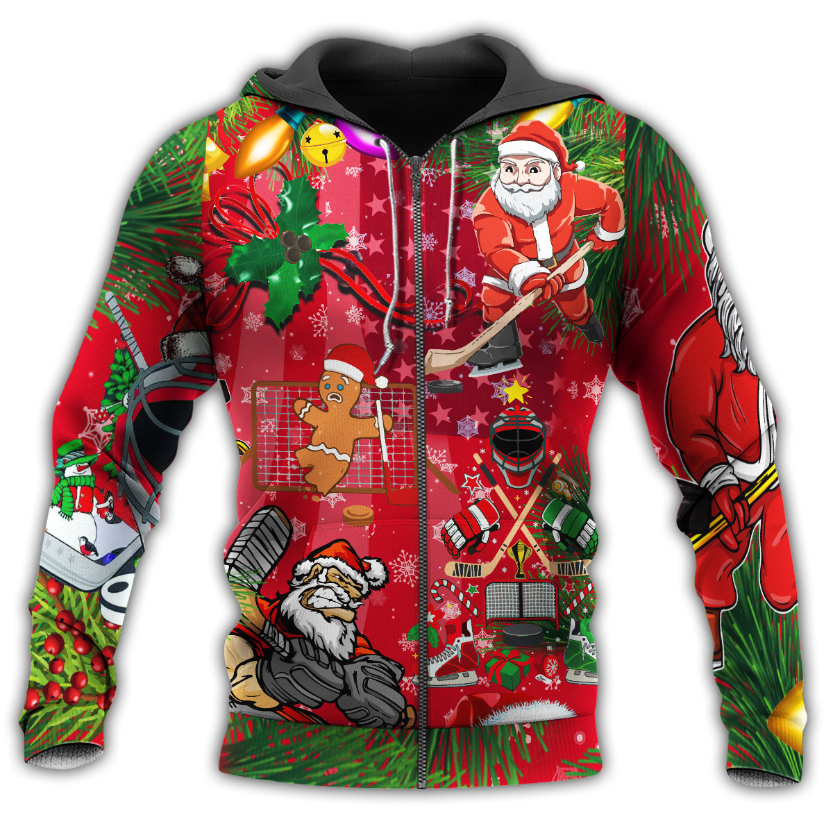 Hockey Christmas Game Time Hoodie For Holiday Gatherings Winter Travel And Seasonal Gifting