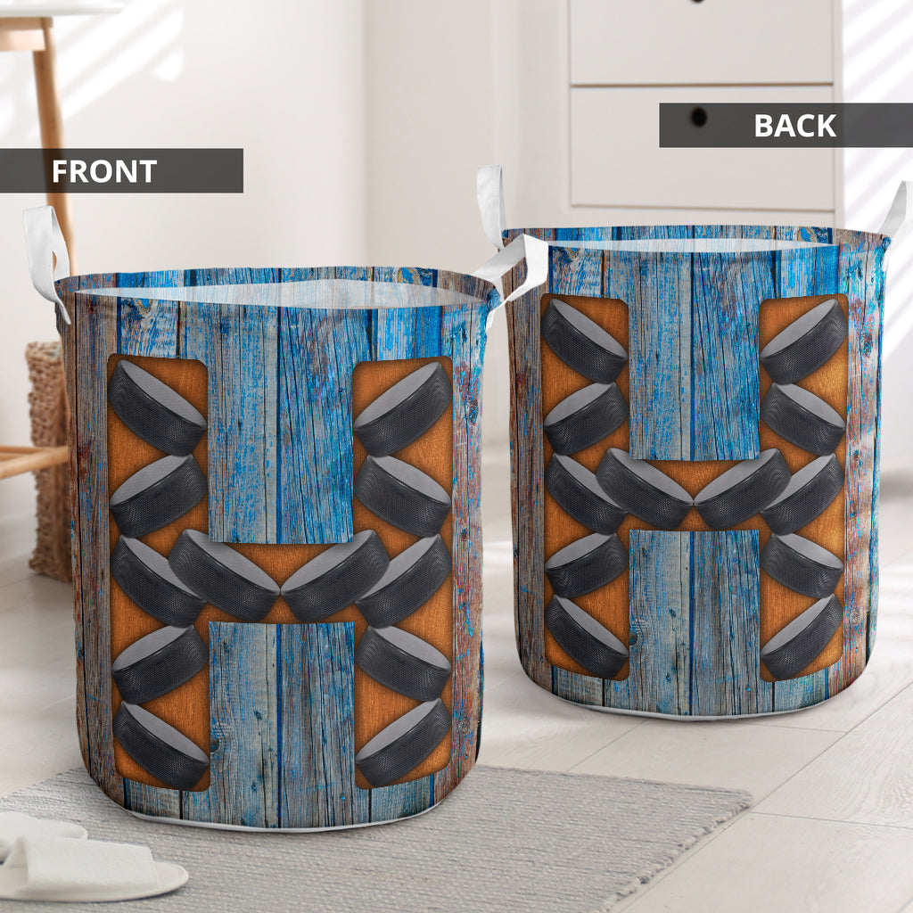 Hockey Fully Three Color Laundry Basket For Room Home Organizer
