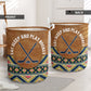 Hockey Suede Pattern Style Laundry Basket For Room Home Organizer