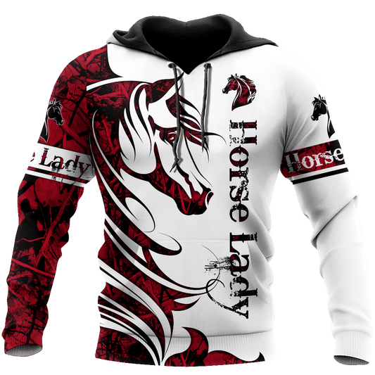 Horse Lady Hoodie For Horse Lovers Weekend Adventures And Relaxed Daily Style
