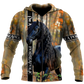 Friesian Horse Hoodie For Country Outings Travel Days And Relaxed Streetwear