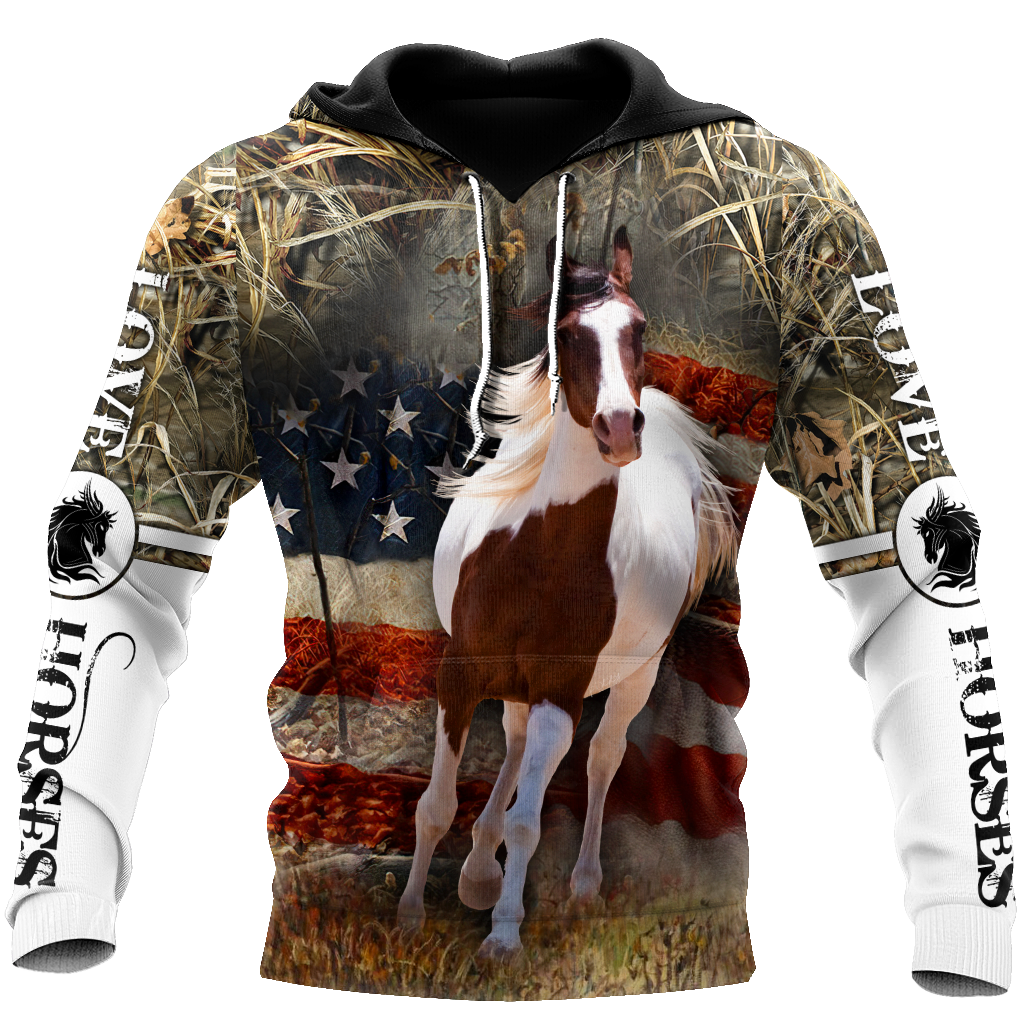 Love Horse Hoodie For Country Streetwear Outdoor Trips And Everyday Comfort