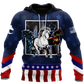 Horses Flag Hoodie For Relaxed Streetwear Weekend Travel And Everyday Style