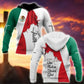 One Nation Under God Mexican Faith Art - 3D Hoodie