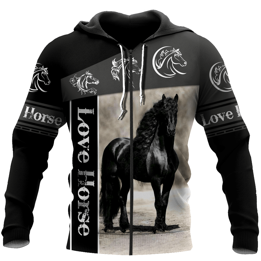 Statement Love Horse Hoodie For Horse Lovers Weekend Adventures And Relaxed Daily Style