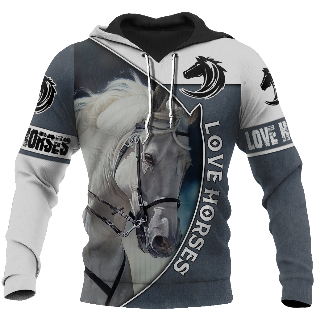 Love Horse Hoodie For Horse Inspired Streetwear Holidays And Comfortable Outfits