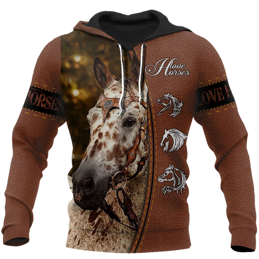 Appaloosa Horse Hoodie For Rustic Casual Looks Outdoor Events And Comfortable Layering
