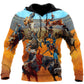 Tropical Bull Riding Hoodie For Everyday Wear Outdoor Adventures And Comfortable Style