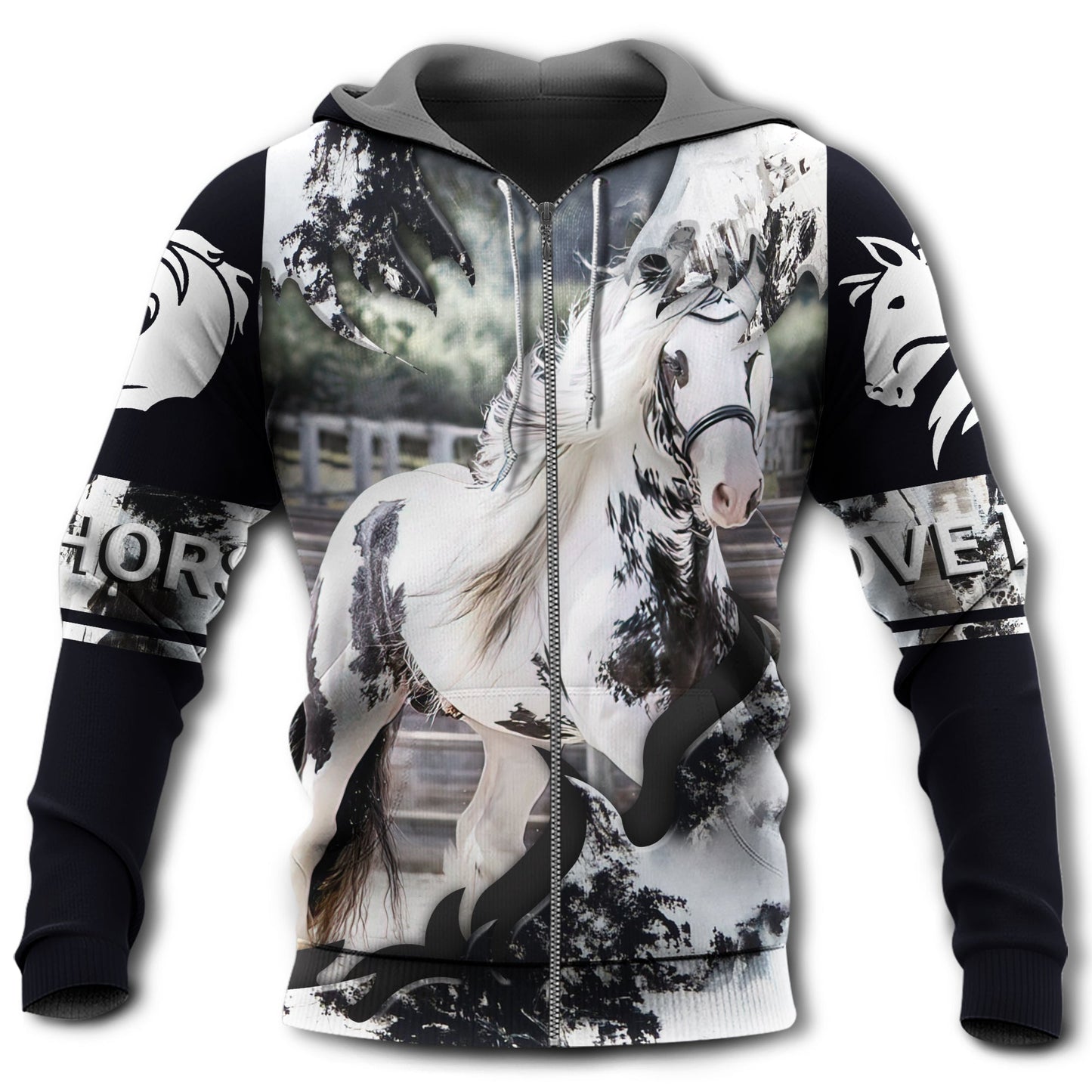 Gypsy Horse Hoodie For Rustic Casual Looks Outdoor Events And Comfortable Layering