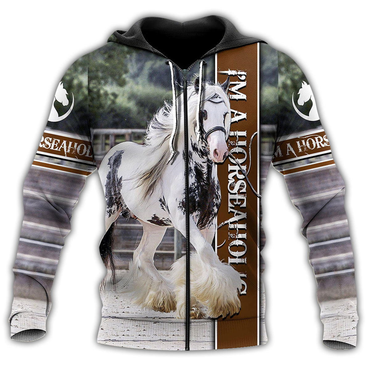Am Gypsy Horse Hoodie For Country Outings Travel Days And Relaxed Streetwear