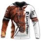 Brown Horse Love Hoodie For Rustic Casual Looks Outdoor Events And Comfortable Layering