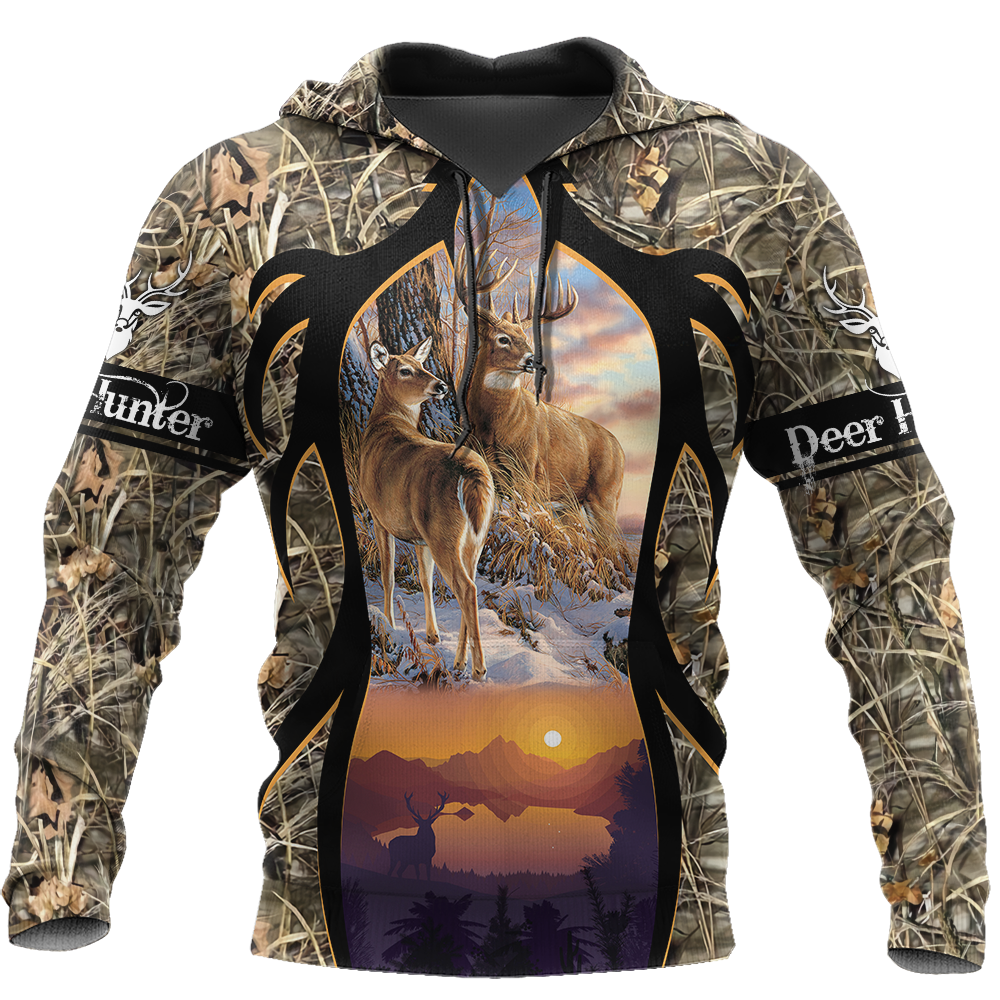 Artistic Hunting Hunter Hoodie For Wildlife Enthusiasts Weekend Adventures And Casual Style