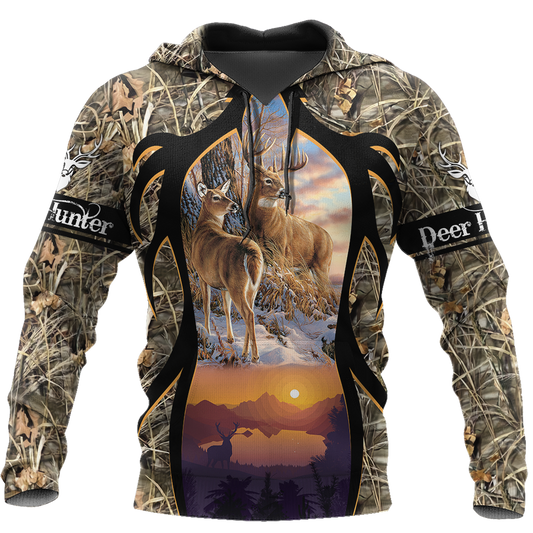 Artistic Hunting Hunter Hoodie For Wildlife Enthusiasts Weekend Adventures And Casual Style