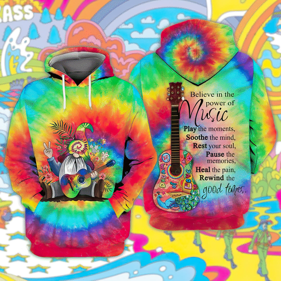 Hippie Believe Power Music Hoodie For Music Enthusiasts Seasonal Events And Thoughtful Gifts