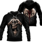 Black Dark Skull Hoodie For Bold Streetwear Seasonal Events And Comfortable Layering