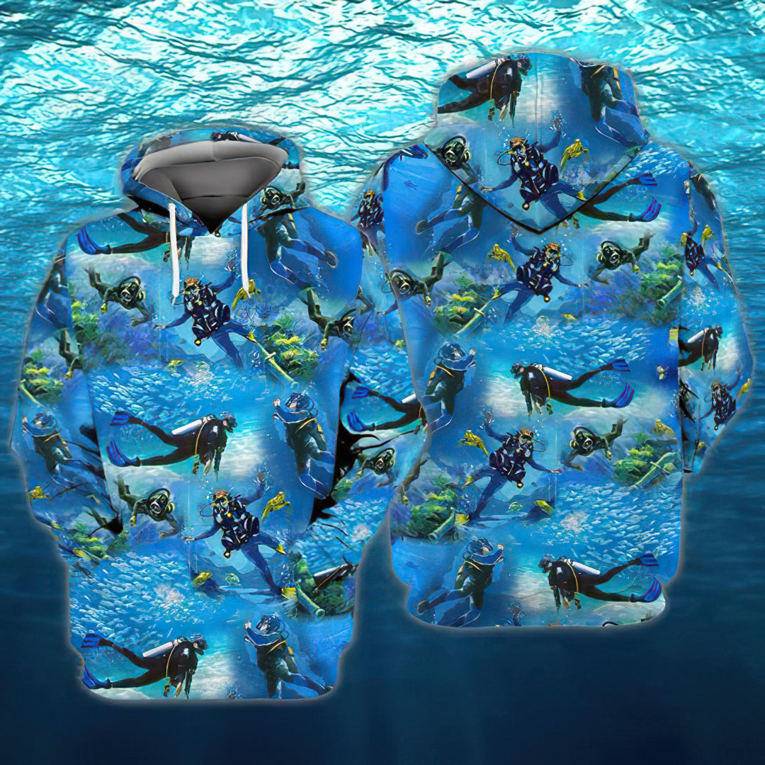 Awesome Scuba Diving Hoodie For Relaxed Daily Wear Weekend Outings And Thoughtful Gifting