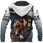 Artistic Love Horse Hoodie For Horse Lovers Weekend Adventures And Relaxed Daily Style