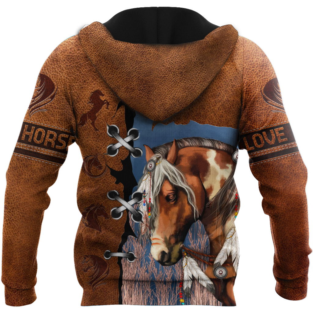 Brown Horse Hoodie For Country Streetwear Outdoor Trips And Everyday Comfort