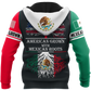 Mexican American Skull Roots Hoodie For Dark Themed Outfits Outdoor Trips And Casual Comfort