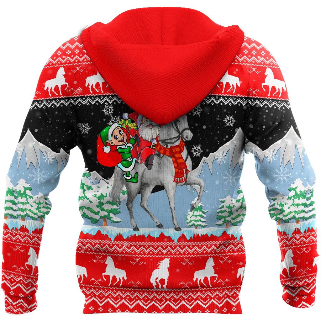 Christmas Horse Hoodie For Seasonal Parties Casual Wear And Thoughtful Holiday Gifts