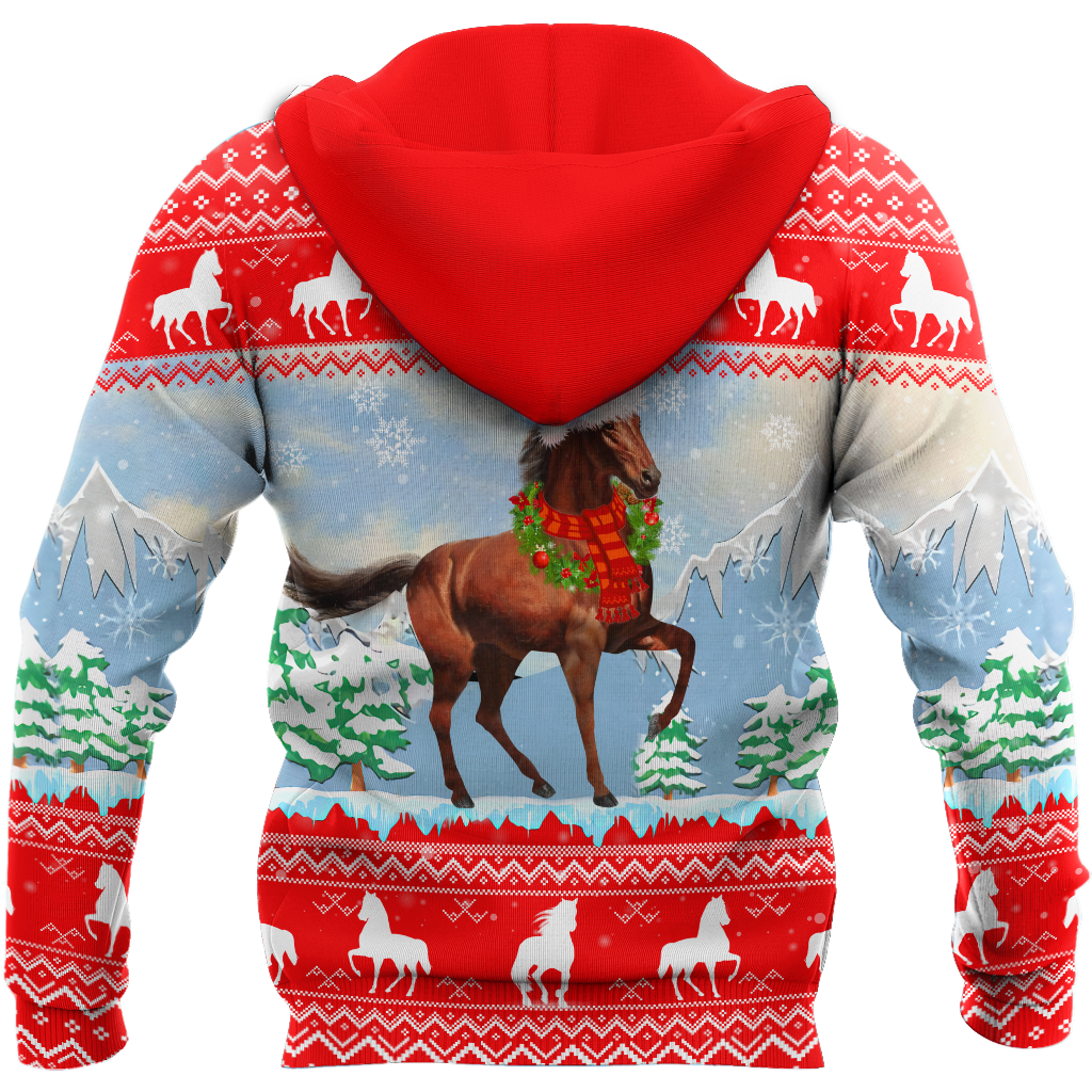 Horse Christmas Hoodie For Holiday Parties Weekend Outings And Cheerful Gift Giving