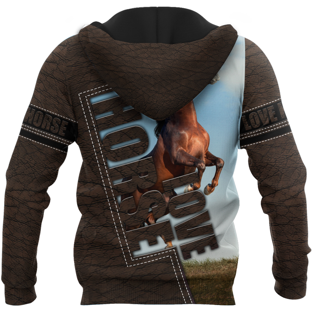 Horse Love Hoodie For Horse Lovers Weekend Adventures And Relaxed Daily Style