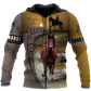 Illustrated Love Horse Hoodie For Western Casual Wear Travel And Thoughtful Gifting